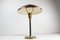 Dänische Art Deco Messing Tischlampe, 1930er 3