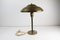 Lámpara de mesa danesa Art Déco de latón, años 30, Imagen 14