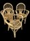 Vintage Armchairs in Rattan, 1970s, Set of 3 2