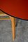 Large Round Dining Table with Red Tray, 1950s 12