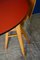 Large Round Dining Table with Red Tray, 1950s 10