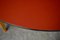 Tavolo da pranzo grande rotondo con vassoio rosso, anni '50, Immagine 14