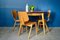 Large Round Dining Table with Red Tray, 1950s, Image 8