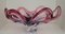 Pink & Lavender Coloured Murano Glass Bowl, 1950s 1