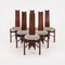 Italian Postmodern Highback Dining Chairs, 1970s, Set of 6 1