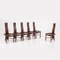 Italian Postmodern Highback Dining Chairs, 1970s, Set of 6 6