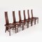 Italian Postmodern Highback Dining Chairs, 1970s, Set of 6 2