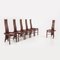 Italian Postmodern Highback Dining Chairs, 1970s, Set of 6 4