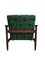 Fauteuils Mid-Century en Jacquard Vert par Edmund Homa, 1962, Set de 2 2