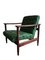 Mid-Century Armchairs in Green Jacquard by Edmund Homa, 1962, Set of 2, Image 4