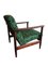 Fauteuils Mid-Century en Jacquard Vert par Edmund Homa, 1962, Set de 2 7