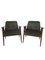 Model 366 Armchairs in Green Velvet by Józef Chierowski, 1960s, Set of 2, Image 2
