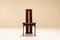 Dining Chairs in Walnut and Leather in the Style of Scarpa, Italy, 1970s, Set of 4 3