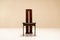 Dining Chairs in Walnut and Leather in the Style of Scarpa, Italy, 1970s, Set of 4, Image 3