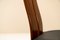 Dining Chairs in Walnut and Leather in the Style of Scarpa, Italy, 1970s, Set of 4, Image 10