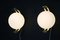 Modern Globe Ceiling Lights in the style of Stilnovo, 1980s, Set of 2 9