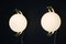Moderne Globe Deckenlampen im Stilnovo Stil, 1980er, 2er Set 9