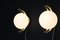 Moderne Globe Deckenlampen im Stilnovo Stil, 1980er, 2er Set 6