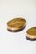 Oval Boxes in Brass and Wood, 1970s, Set of 2 1