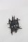 Brutalist Wrought Iron Wall Lamp from Poliarte, 1960s 1