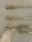 Antique Victorian Quality Brass Fire Irons, 1860s, Set of 3 2