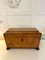 Antique Regency Quality Burr Elm Tea Caddy, 1830s 11