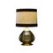 Vintage Lamp in Smoked Glass and Brass, 1970s, Image 1