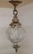 Antique Polished Crystal Glass Shade Ceiling Lamp, 1900s 3