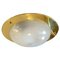 Mid-Century Modern Brass and Glass Ceiling Light in the Style of Sergio Mazza for Fidenza Vetraria, 1970s 2