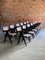 Black Dining Chairs by Jacques Dworczak and Pierre Jeanneret, 1955, Set of 12 9