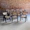 Black Dining Chairs by Jacques Dworczak and Pierre Jeanneret, 1955, Set of 12 1
