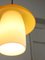 Lampada a sospensione Mid-Century in vetro giallo e ottone, Immagine 8