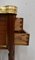 Mesa Ragberry estilo Luis XVI pequeña de caoba, años 30, Imagen 9