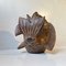 Vase Sculpture Vintage en Terre Cuite Koi Fish, Asie, 1960s 3