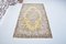 Vintage Bedroom Floor Oushak Rug 1