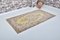 Vintage Bedroom Floor Oushak Rug 2