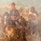 Eugene Delacroix, französischer Leutnant zu Pferd, der eine Beduinen-Kavallerie führt, 1830, Öl auf Leinwand 8