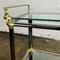 French Messing & Chrome Bar Cart Trolley 10