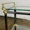 French Messing & Chrome Bar Cart Trolley, Image 10