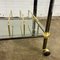 French Messing & Chrome Bar Cart Trolley 5