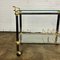 French Messing & Chrome Bar Cart Trolley 7