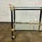 French Messing & Chrome Bar Cart Trolley, Image 7