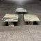 Green Marble Nesting Tables, 1970s, Set of 3 6