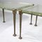 Tables Basses en Bronze Forgé et Verre Fondu dans le Style de Lothar Klute, 1980s, Set de 3 8