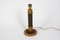 Lámpara de mesa de roble y cuero, años 50, Imagen 5
