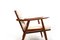 Poltrona GE-270 in teak di Hans J. Wegner per Getama, anni '50, Immagine 8