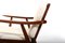 Poltrona GE-270 in teak di Hans J. Wegner per Getama, anni '50, Immagine 3