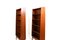 Danish Conical Bookcases in Teak by Johannes Sorth, 1960s, Set of 2 4