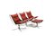Falcon Chairs in Chrome and Leather by Sigurd Ressell for Vatne Furniture, 1970s, Set of 4 3