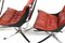 Falcon Chairs in Chrome and Leather by Sigurd Ressell for Vatne Furniture, 1970s, Set of 4 15